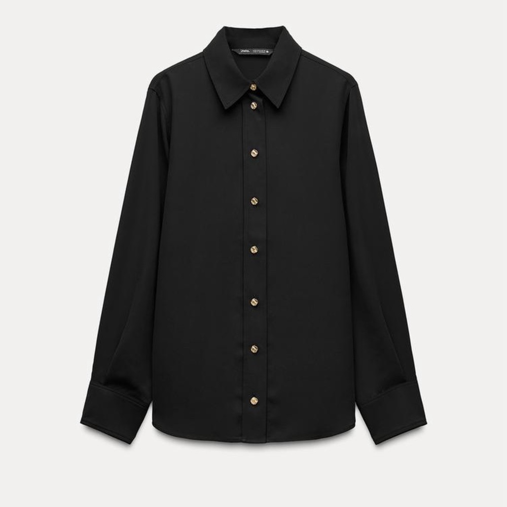 Zara Satin like new blouse